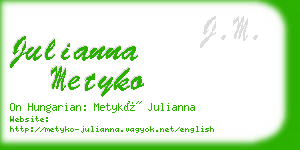 julianna metyko business card